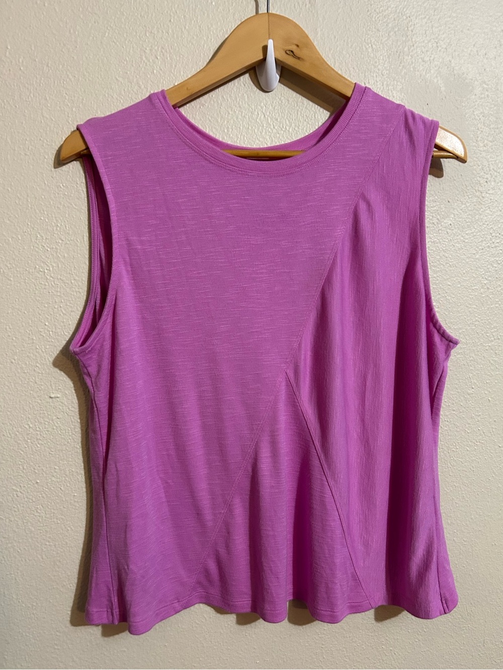 Te Verde Sleeveless Top Mauve Pink Cross back Modal XL Tank